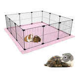 Cercado Gaiola Pequenos Pet Hamster Twister 90x90cm Soft Cor Tela Preta E Soft Fêmea