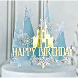 Cumpleaños Frozen Topper Cake Set Para Pastel