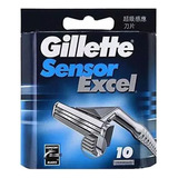 Lazhu Lazhu Lâminas Barbear Masculinas Gillette Sensor 10 C