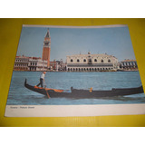 Lamina 20 X 24 Cm Venezia Palazzo Ducale Palacio Gondola