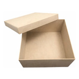 Caja De Madera (mdf) 30*30*10cm Kit 10 Pzas