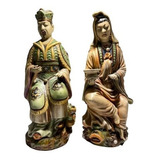 Antiguas Figuras Orientales Originales Pintadas A Mano Buda