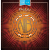 D Addario Nbm1038 Níquel Bronce Mandolina Cuerdas, Luz, 10