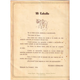 Mi Caballo, Ricardo Guirales, Lámina Impresa Museo Guiraldes