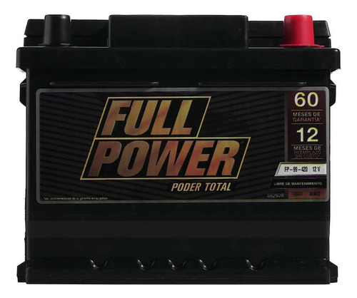 Batería Full Power P/ Ford Courier 2009 Envios Gratis Cdmx