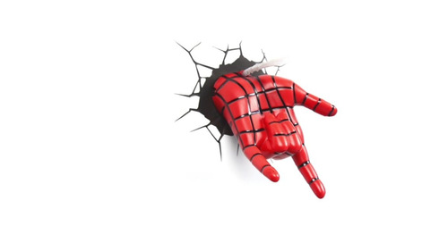 Lámpara Mural 3d Mano De Spider Man Envío Gratis