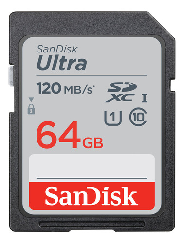 Cartão De Memória Sandisk 64gb 120mb/s Ultra Sdhc Uhs-i