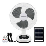 Ventilador Abanico Recargable Portátil Solar Mesa Piso 