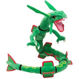 Peluche Pokémon Rayquaza 80cm Original Verde Forma Moldeable