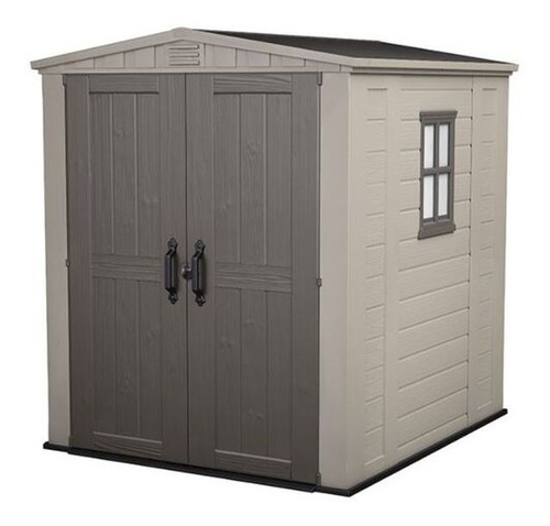 Caseta De Exterior Cobertizo Factor 6x6 Beige