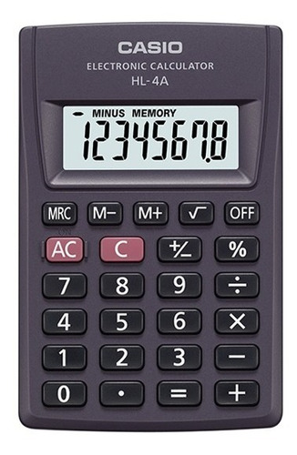 Calculadora Casio Básica 8 Digitos Hl-4a 10 Piezas