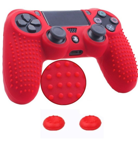 Funda Silicona Antideslizante Joystick Ps4 + 2 Grips