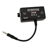 St1 Interface De Áudio P/ Podcast Live Som Microfones Cor Preto