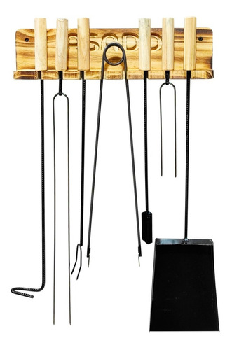 Accesorio Asador Parrilla Herramienta Personal Tabla Kit X 8