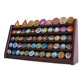 5 Rows Sport Military Challenge Coin Display Stand Hold...