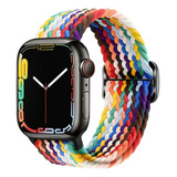 Nailon Trenzado Para Apple Watch  Banda Elástica Ajustable