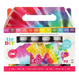 Kit Pinturas Para Tela Tie Dye 12 Botellas De 118 Ml Color Multicolor