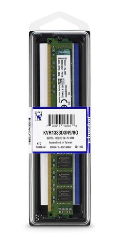 Memoria Ram Kingston 8gb Ddr3 Pc3-10600 1333mhz Nuevas 