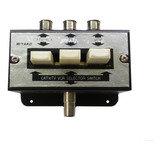 Selector Switch Llave 3en1 Tv Cable Antena Coaxil Pin Grueso