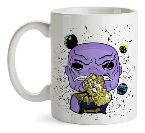 Mug Thanos Con Guantelete Tipo Pop