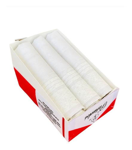  3pack Elegante Pañuelo Para Caballero Blanco  Paliacate