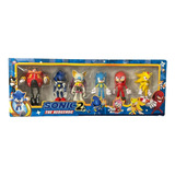 Kit 6 Bonecos Sonic Miniatura Coleção Personagens Jogo Série