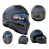 Casco Kov Spectrum Negro Mate Retro Certificado Militar Dm 