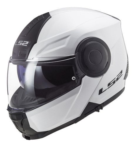 Casco Abatible Ls2 Scope Solid Blanco