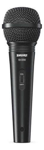 Microfone Mão Shure Sv200 Com Cabo