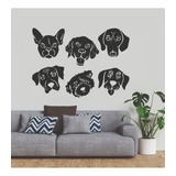 Vinilo Decorativo Perros Caras Veterinarios Pet Sticker