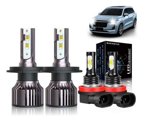 Kit De Luces Altas Y Sopladas H4 H3 Led Para Suzuki