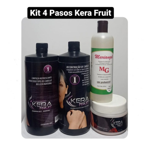Cirugía Capilar Kera Fruit 4pot - mL a $26