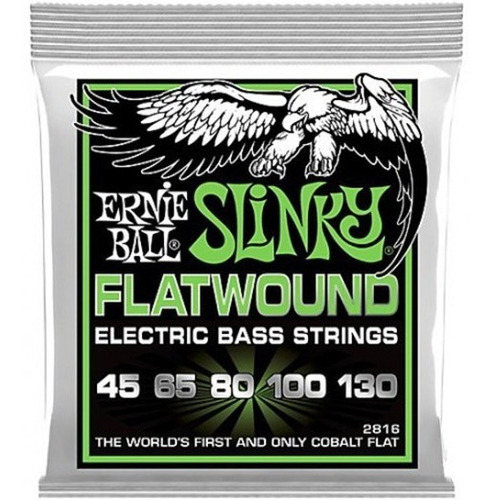 Cuerdas Ernie Ball Flatwound P/ Bajo Eléctrico Encordado