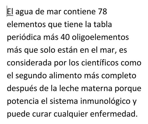 20 Litros De Agua De Mar Pura Envase Nuev - mL a $9