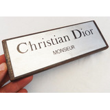 Antiguo Cartel Christian Dior De Vidriera Monsieur Aluminio