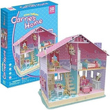 Juguete Casa Muñeca Puzzle Rompecabeza 3d Aprendizaje Niña.