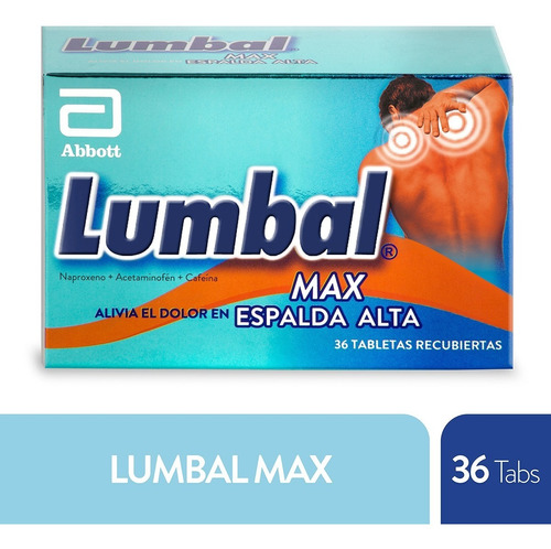 Lumbal Max X 36 Tabletas - Unidad a $3964