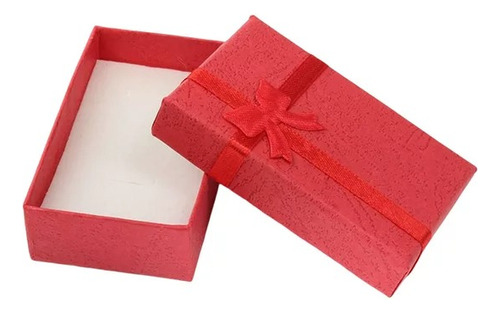 Caja De Regalo 5x8 Cm Roja Para Conjunto Joyas