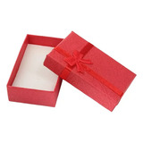 Caja De Regalo 5x8 Cm Roja Para Conjunto Joyas