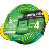 Cable Unipolar Certificado 4mm Trefilcon Verde Amarillo 100m