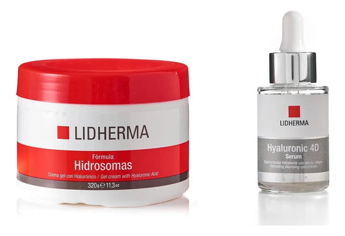 Kit Hyaluronic 4d Serum + Hidrosomas Hialurónico Lidherma 