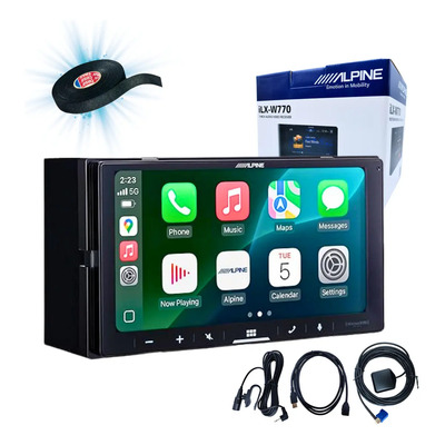 Estéreo Pantalla Alpine 2 Din Carplay Android Cinta D Color Negro ILXW770 | Meses sin interés