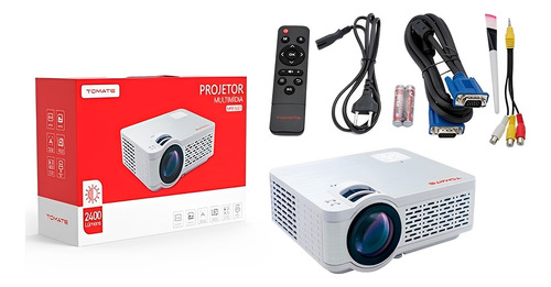 Projetor Tomate Multimídia Led Datashow Mpr-5007 Vga/hdmi