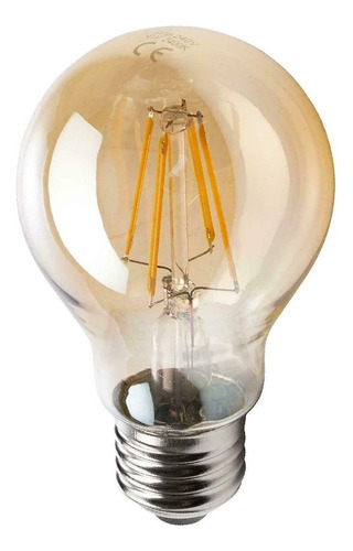 Ampolleta Vintage Edison Led Modelo A60 E27 4w Luz Cálida  