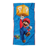 Toalla Premium Mario Jump Question - Providencia Color Azul