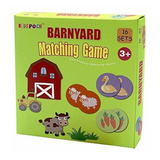 Juego De Cartas Para Niño Memory Match Game - 16 Pares De Ju