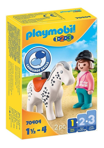 Playmobil 123 70404 Jinete Con Caballo