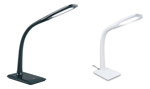 Lampara Escritorio Flip Negro / Blanco Led 7w  Dimerizable