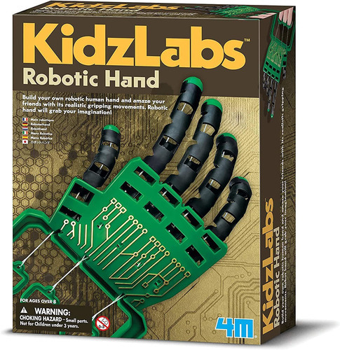 Kit De Mano Robótica Kidzlabs De 4 M, Bricolaje, Robot Mecánico, Ciencia