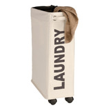 Cesto De Ropa Bolsa Rectangular Con Ruedas Laundry